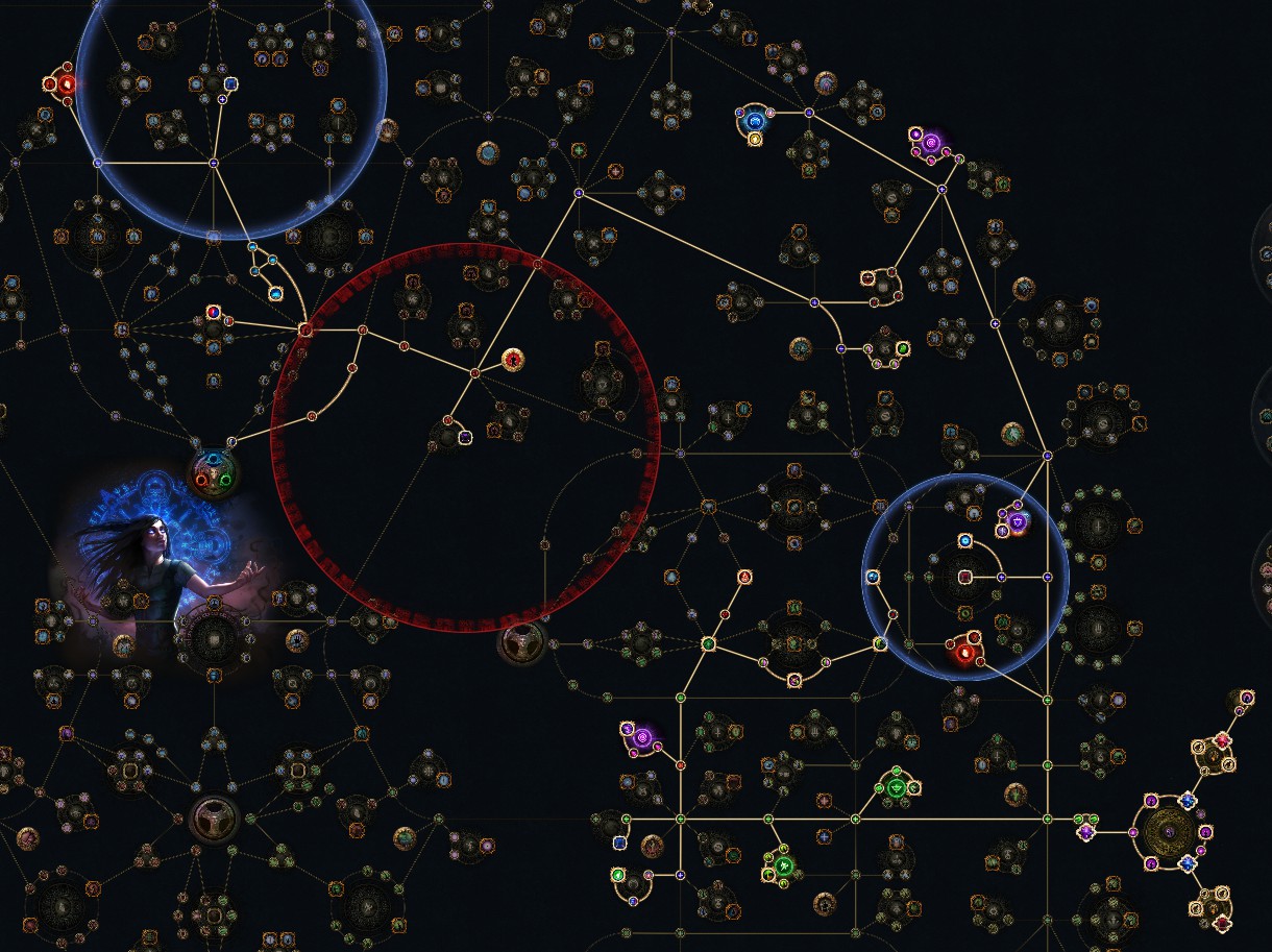 PoE 3.19 Witch Death's Oath Occultist Endgame Mapping Passive Skill Tree